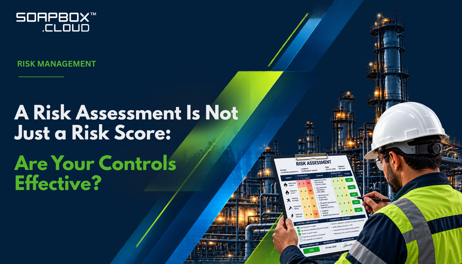 A Risk Assessment Is Not Just a Risk Score: Are Your Controls Effective?